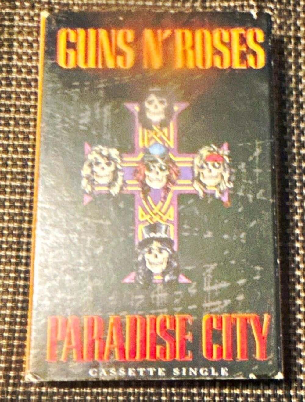 Guns N' Roses Paradise City Cassette Single, Geffen Rock White MPN 9 27570-4